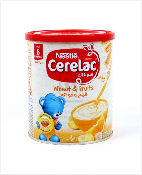 NESTLE CERELAC WHEAT AND FRUITS 400GM