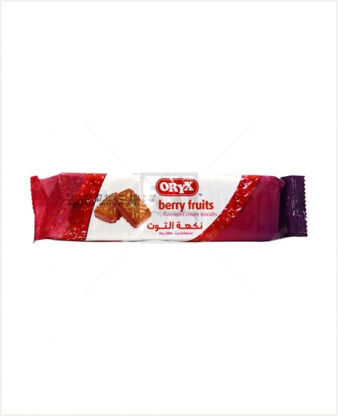 ORYX BERRY FRUITS CREAM BISCUITS 82GM