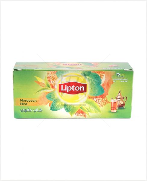 LIPTON MOROCCAN MINT GREEN TEA BAG 40GM 25'S (RUSSIA)