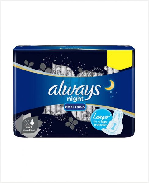 ALWAYS NIGHT MAXI THICK PADS 32'S