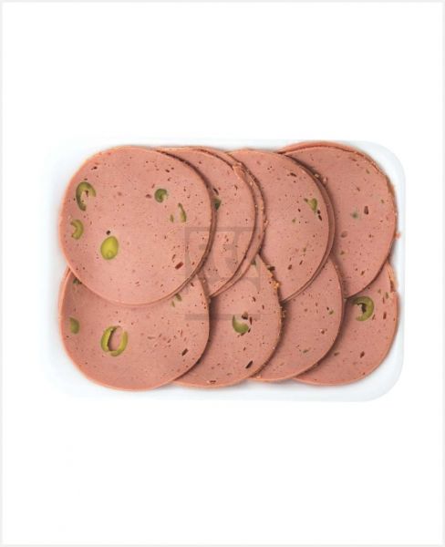 GOURMET BEEF MORTADELLA OLIVES 250GM