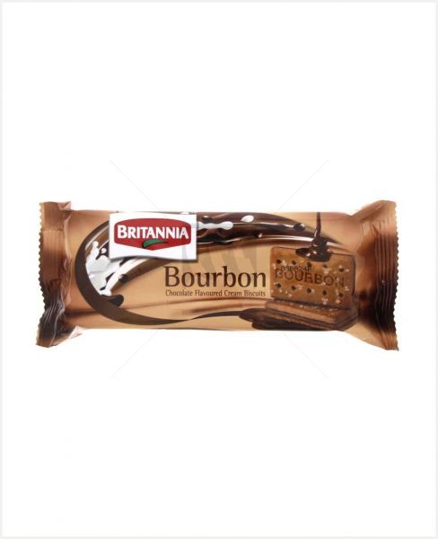 BRITANNIA BOURBON CHOCOLATE CREAM BISCUITS 100GM