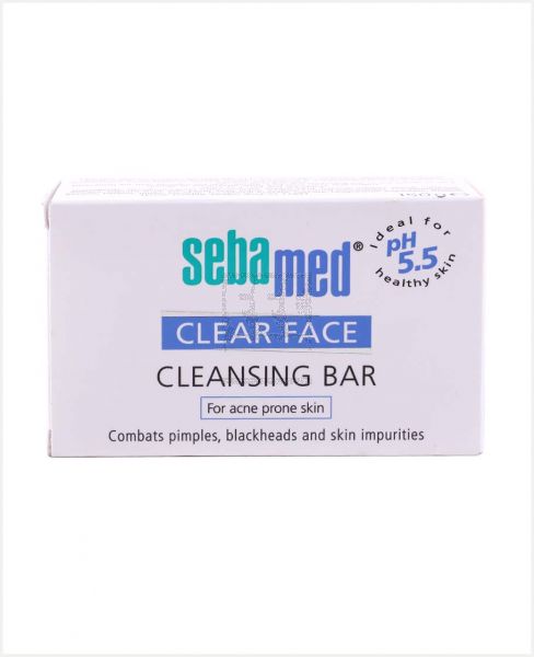 SEBAMED CLEAR FACE CLEANSING BAR 150GM