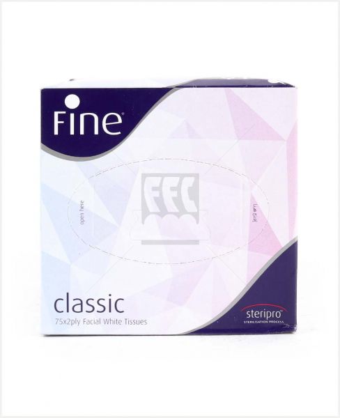FINE CLASSIC FACIAL TISSUE CUBIC 75X2PLY
