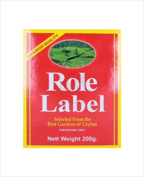 ROLE LABEL DUST TEA 200GM