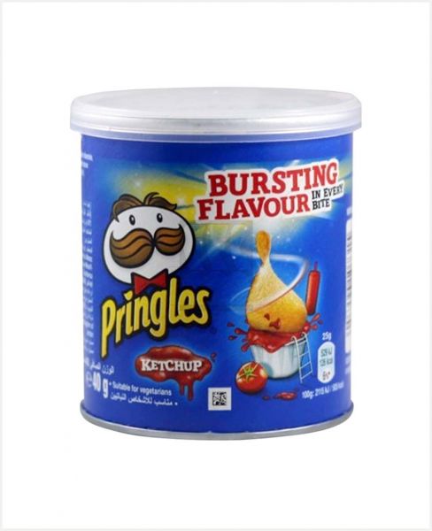 PRINGLES KETCHUP POTATO CHIPS 40GM PR028