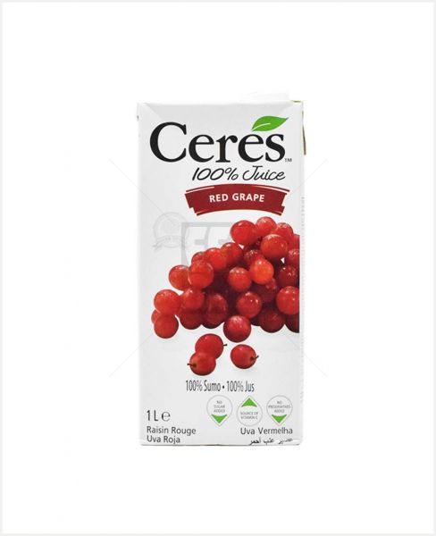 CERES RED GRAPE JUICE 1LTR