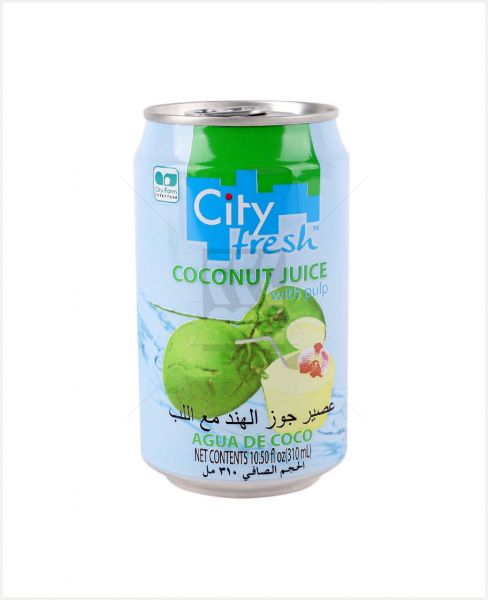 City Fresh Coconut Juice W/Pulp 310ml