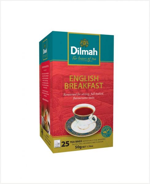 DILMAH ENGLISH BREAKFAST CEYLON TEA (25 BAGS) 50GM