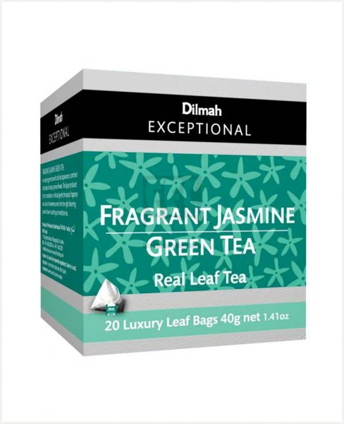 DILMAH EXCEPTIONAL FRAGRANT JASMINE GREEN TEA 40GM (20X2G)