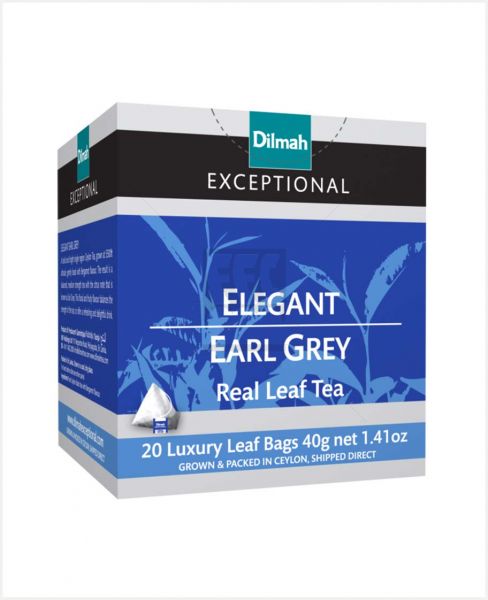 DILMAH EXCEPTIONAL ELEGANT EARL GREY TEA 40GM (20X2GM)