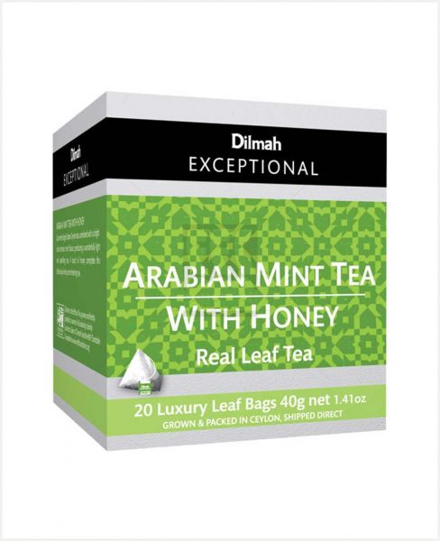 DILMAH EXCEPTIONAL ARABIAN MINT TEA W/ HONEY 40GM (20X2GM)