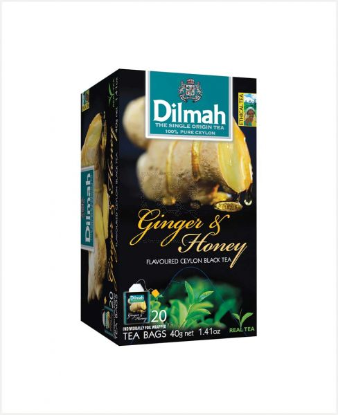 DILMAH GINGER & HONEY BLACK TEA 20BAG 40GM