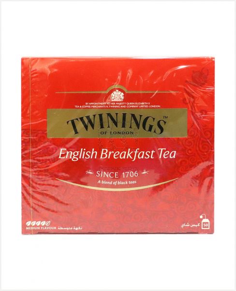 TWININGS ENGLISH BREAKFAST TEA (50'SX2GM) 100GM