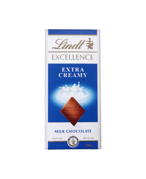 LINDT EXCELLENCE MILK CREAMY CHOCOLATE 100GM