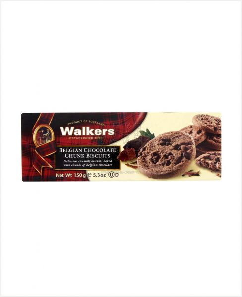 WALKERS CHOCOLATE CHUNK BISCUITS 150GM