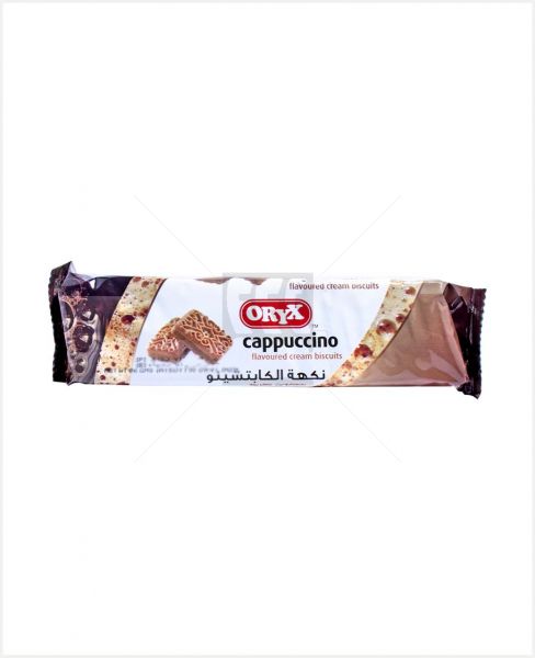 ORYX CAPPUCCINO CREAM BISCUITS 82GM