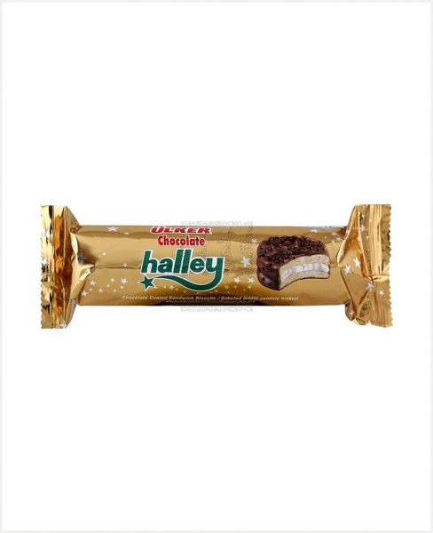 ULKER HALLEY CHOCOLATE COATED SANDWICH BISCUIT 77GM