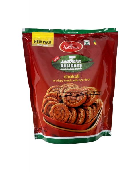 HALDIRAM'S CHAKOLI CRISPY SNACK WITH RICE FLOUR 200GM