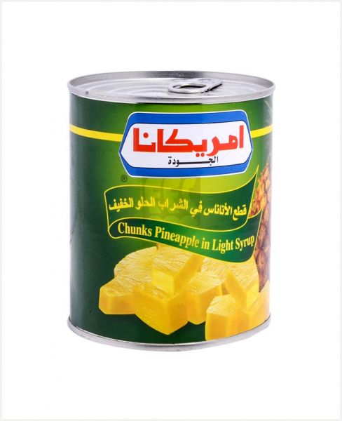 AMERICANA CHUNKS PINEAPPLE IN SYRUP 825GM
