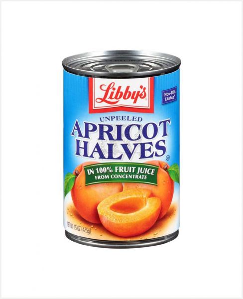 LIBBY'S UNPEELED APRICOT HALVES IN HEAVY SYRUP 420GM