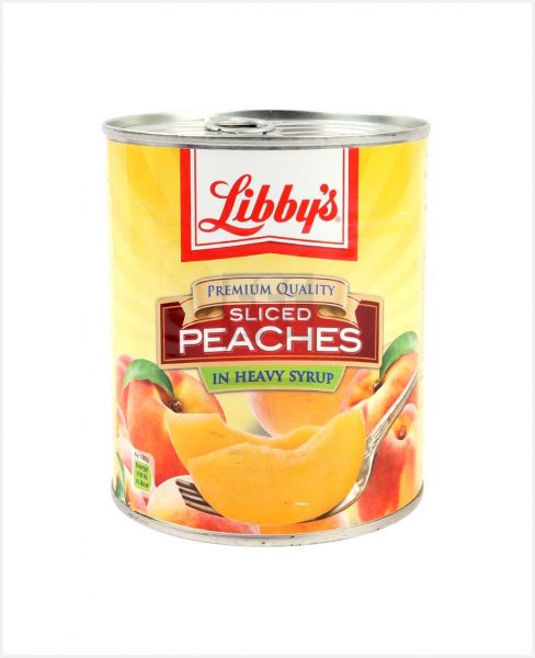 LIBBY'S YELLOW CLING SLICED PEACHES IN HEAVY SYRUP 825GM