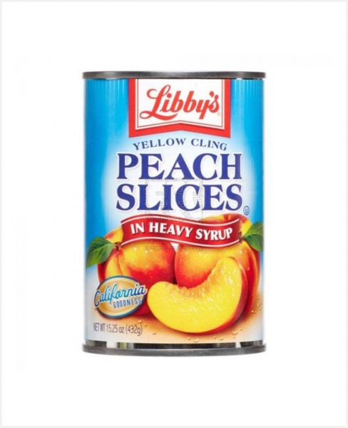 LIBBY'S YELLOW CLING SLICED PEACHES IN HEAVY SYRUP 420GM