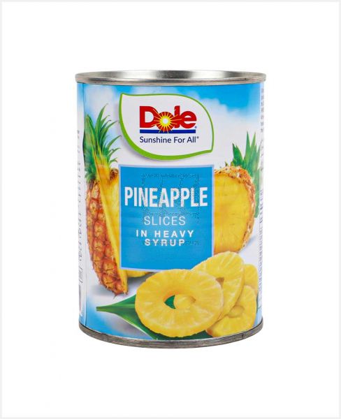 DOLE PINEAPPLE SLICES IN HEAVY SYRUP 567GM
