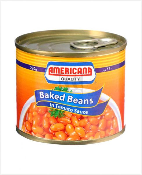 AMERICANA BAKED BEANS IN TOMATO SAUCE 220GM