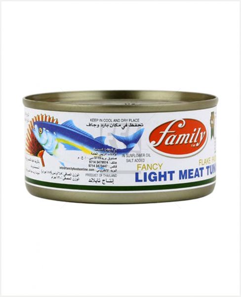 FAMILY LIGHT MEAT TUNA FLAKE PACK 185GM