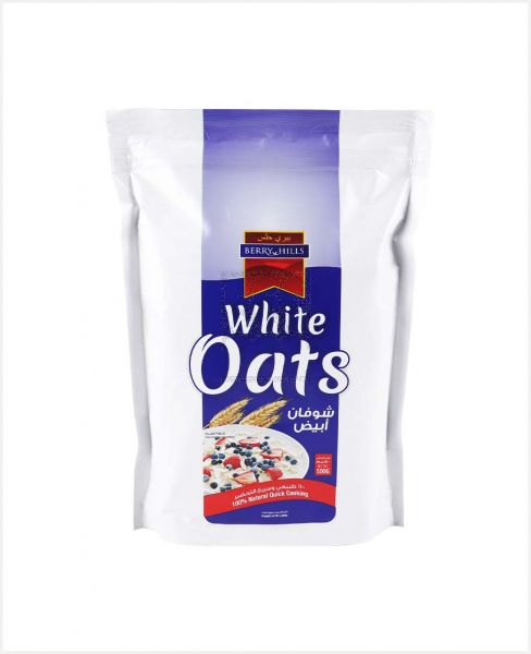 BERRY HILLS WHITE OATS POUCH 500GM