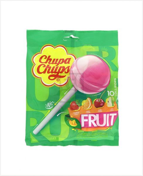 Chupa Chups  Lolli Pops Fruity 10pcs 130gm