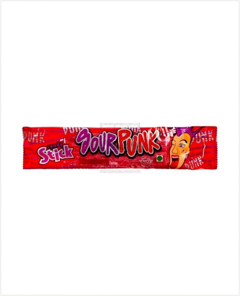 SOUR PUNK CANDY STICK STRAWBERRY 50GM