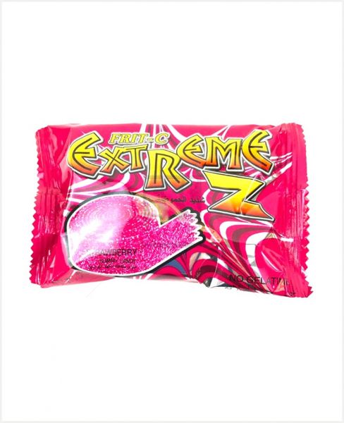 FRUIT-C EXTREME STRAWBERRY GUMMY CANDY 40GM