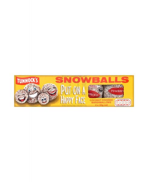 TUNNOCK'S SNOWBALLS COCONUT COVERED MALLOWS 120GM