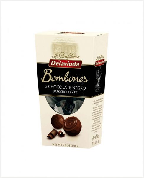 DELAVIUDA BOMBONES DARK CHOCOLATE 150GM