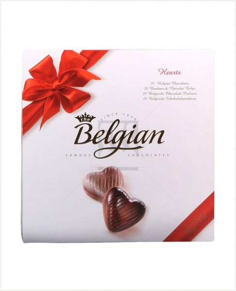 BELGIAN CHOCOLATE HEART SHAPE 200GM