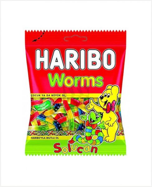 HARIBO WORMS JELLY CHOCOLATE 80GM