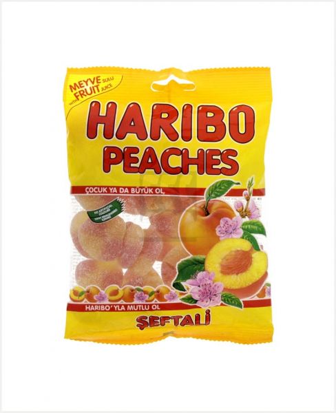 HARIBO PEACHES JELLY CANDY 160GM