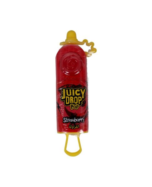 BAZOOKA JUICY DROP POP CANDY STRAWBERRY 26GM