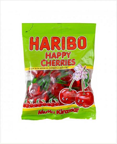 HARIBO HAPPY CHERRIES JELLY CANDY 80GM