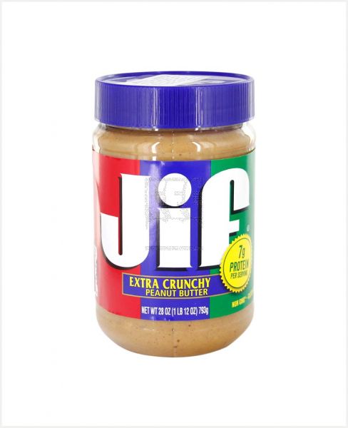 JIF EXTRA CRUNCHY PEANUT BUTTER 28OZ (793GM)