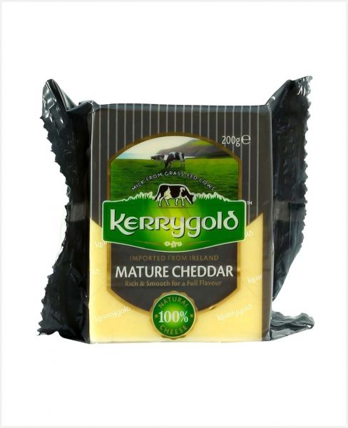 KERRYGOLD MATURE CHEDDAR CHEESE 200GM