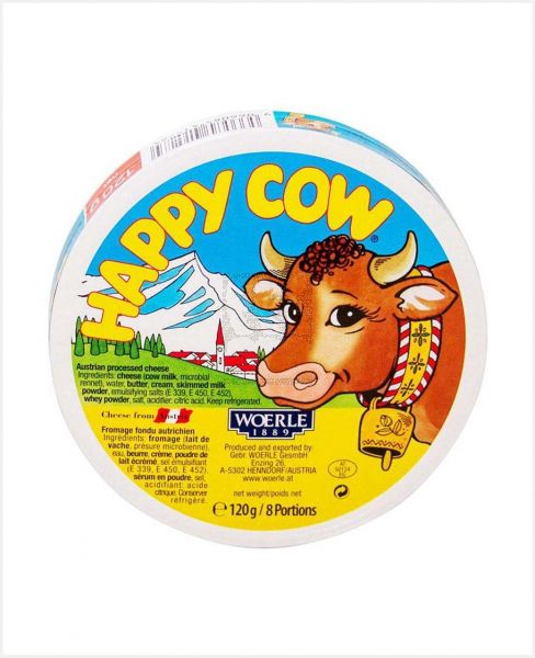 HAPPY COW TRIANGLE CHEESE 8PORTIONS 120GM