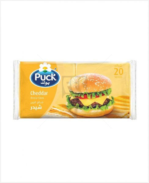 Puck Cheddar Processed Cheese W/ Veget-Oil 20'S Slices 400gm