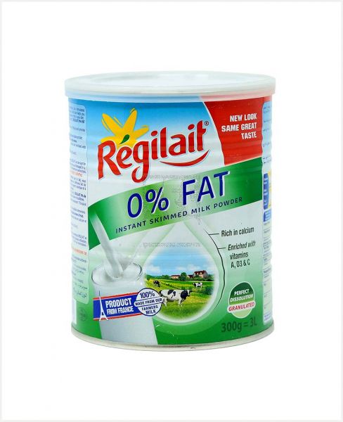 REGILAIT 0% FAT INSTANT SKIMMED MILK POWDER 300GM