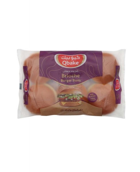 QBAKE BRIOCHE BUNS 6PCS 340GM