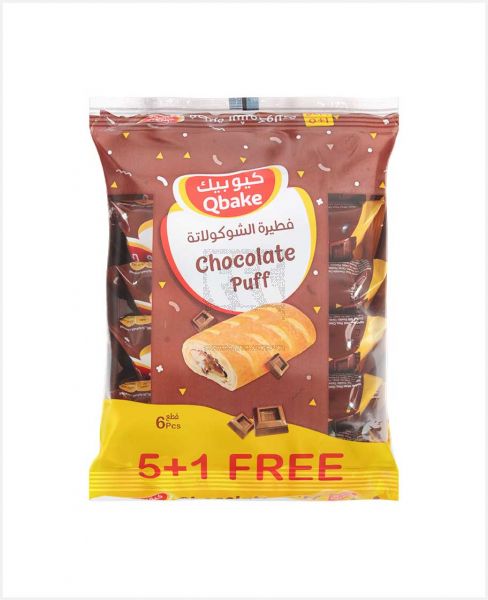 QBAKE CHOCOLATE PUFF 70GM (5+1FREE)