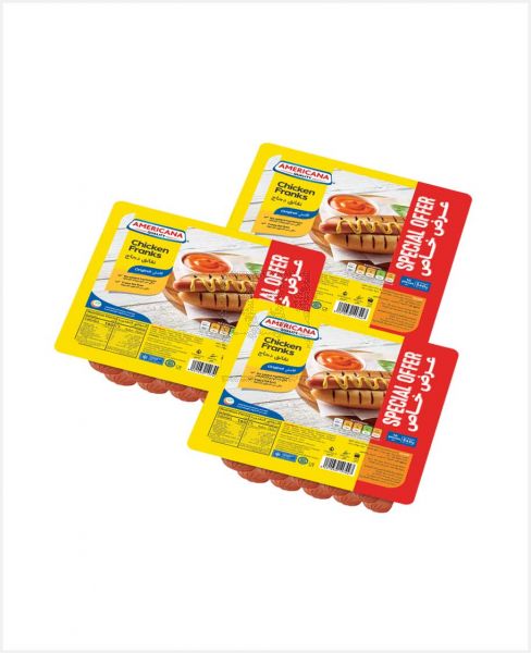 AMERICANA CHICKEN FRANKS 340GMX3PCS S/OFFER