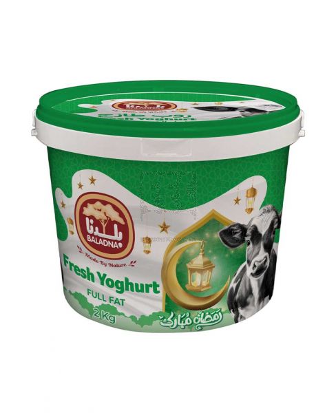 BALADNA FRESH COW YOGHURT FULL FAT 2KG